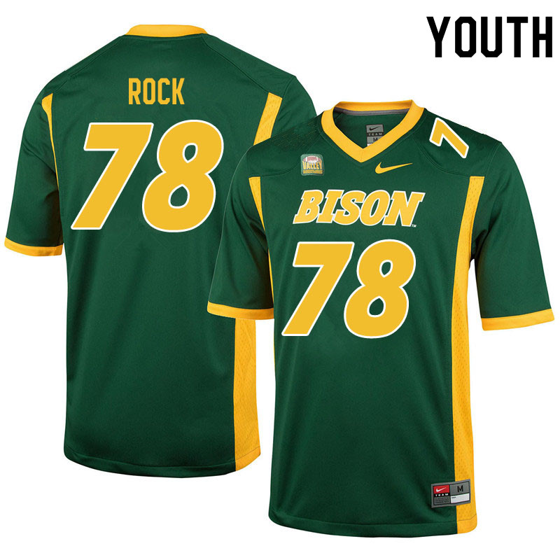 Youth #78 Jake Rock North Dakota State Bison College Football Jerseys Sale-Green - Click Image to Close